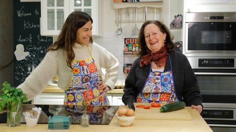 Amalia Campos, con su hija, en Pencil and Fork.