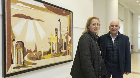 Begoña Fernández y Juan Manuel Monterroso, profesores de Historia del Arte de la USC