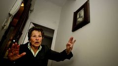 Aurelia Rey, en el piso en el que ha vivido desde 1979.
