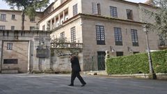 Imagen de archivo de la farola que impact� contra la joven en Pontevedra