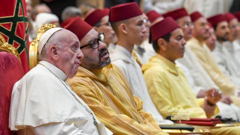 El papa encontr� ayer un buen interlocutor en el rey de Marruecos, Mohamed VI