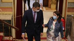 Pedro S�nchez con Adriana Lastra