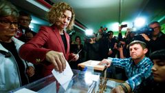 La ministra de Administraci�n Territorial y candidata del PSC a las elecciones generales por Barcelona, Meritxell Batet, el 28A