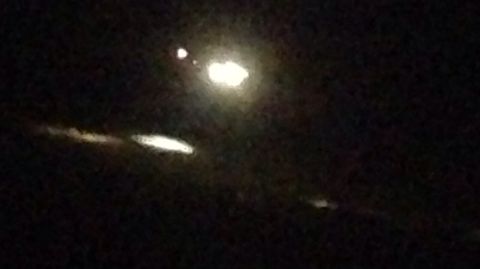 Imagen del helic�ptero durante las labores de rescate