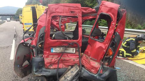 Accidente de tr�fico con un fallecido en Vald�s.Accidente de tr�fico con un fallecido en Vald�s
