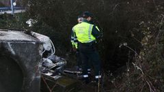 Imagen de uno de los accidentes mortales de este mes de enero, ocurrido en Allariz