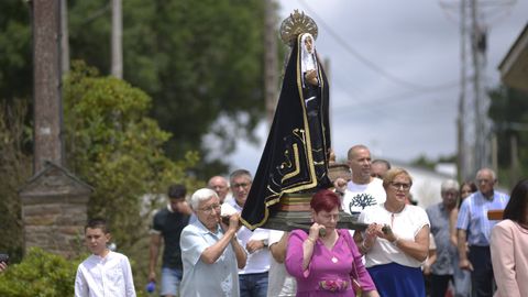 Bendición de coches en las fiestas de Muimenta