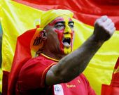 La grada ayer en Polonia cont� con la presencia de familiares de los jugadores lalinenses. 