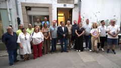Participantes en el homenaje de la agrupaci�n socialistas de Pontedeume a Mar�a V�zquez, el 19 de agosto, cuando se cumplieron 90 a�os de su asesinato