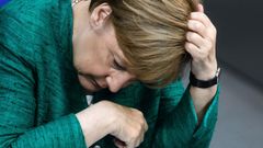 La canciller Angela Merkel, en el Bundestag de Berl�n
