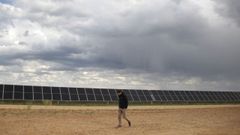 Planta solar del grupo energ�tico suizo Axpo en Espa�a con 365.000 paneles.