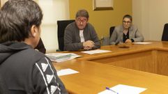 El alcalde, Ra�l Gonz�lez, junto a la edila Mar�a Agulleiro, en el sal�n de plenos.