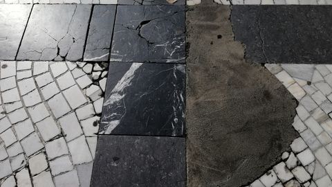 Mosaico del artista Antonio Su�rez en el Paseo de Los �lamos