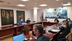 Reuni�n del consejo de administraci�n de la empresa Cosma, presidida por la alcaldesa de Nar�n, el mi�rcoles