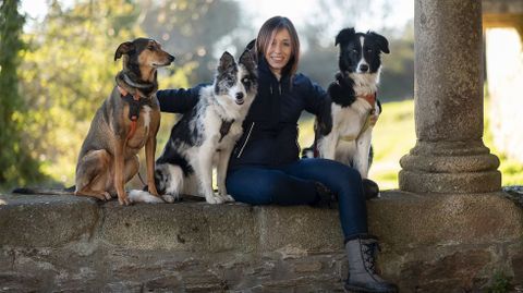 La fotoveterinaria Tamara Lebn, con sus animales