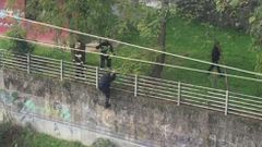 Un tren arrolla a una persona en Pontevedra