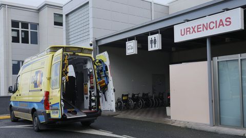 El �rea de Urxencias del hospital de Burela