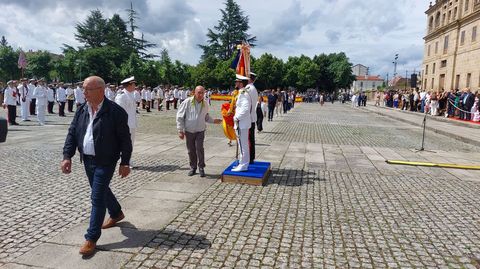 Otro momento de la jura de bandera que tuvo lugar en Monforte