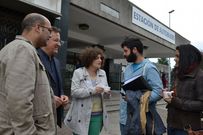 Cela cont� con el apoyo de Xavier Vence en esta acci�n reivindicativa