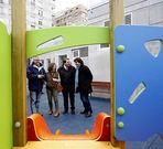 Negreira visit� la nueva escuela acompa�ado de varios ediles. 