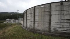 Vista de depósitos de agua de Burela