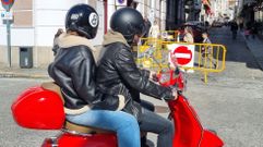 La calle Concepci�n Arenal, cortada al tr�fico