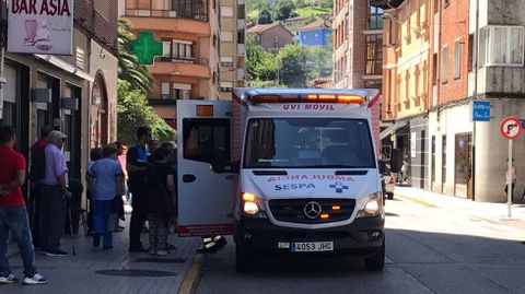 Atropello en El Entrego.Atropello en El Entrego