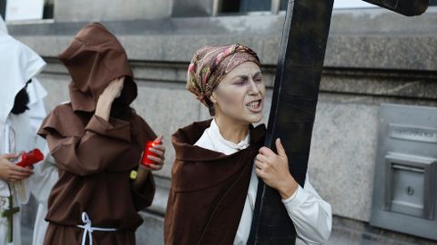 Procesi�n de la Santa Compa�a con ni�os de Sama�n / Halloween