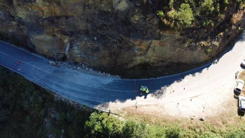 Argayo en la carretera AS-29