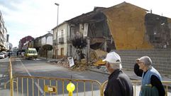 Desplome de una vivienda, a comienzos de este mes, en la calle Leopoldo Calvo Sotelo