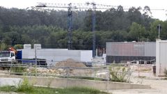 Obras en la nueva estaci�n depuradora de aguas residuales de A Silvouta