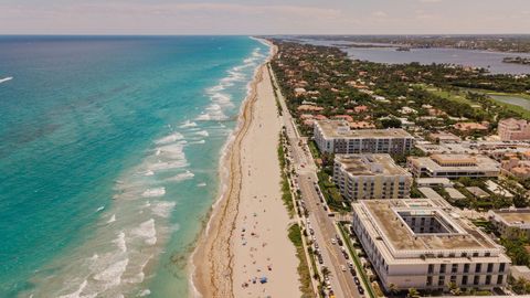 Una playa de Palm Beach en el estado de Florida