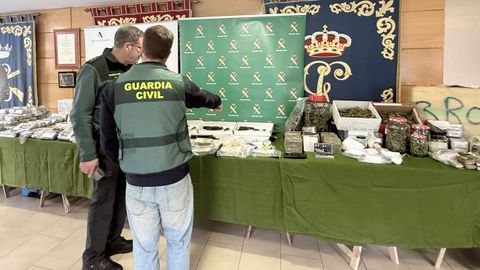 Material incautado durante uno de los �ltimos operativos que tuvo repercusi�n en Ferrolterra.