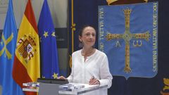 La consejera de Derechos Sociales y Bienestar y portavoz del Gobierno, Melania �lvarez. 