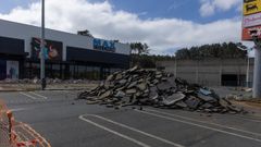 Trabajos, esta semana, en el espacio en el que se ubicar� la multinacional Action. 