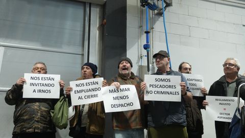 Concentraci�n en Barcelona, el 19 de enero del 2026, contra los nuevos controles de la pesca.