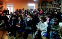Participantes en la charla organizada sobre el c�ncer de mama organizada por la asociaci�n.