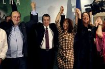 Urkullu celebra la victoria con la ejecutiva del PNV, que ayer debati� la estrategia poselectoral.