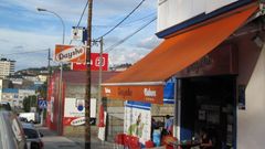 Cafetería Dayshe, donde se selló el boleto premiado.