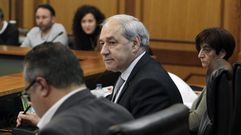 Jose Tom� y su concejala de FAcenda, Gloria Prada, en el pleno celebrado esta semana