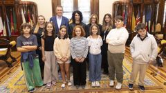 Alumnos de sexto de primaria del colegio Ram�n de la Sagra participaron en Mar�a Pita en un Tribunal de Convivencia
