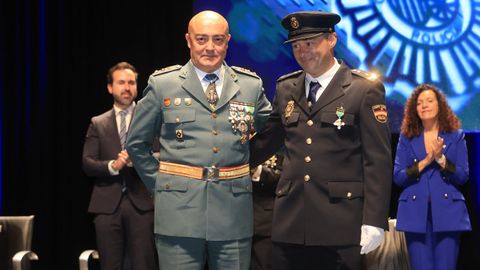 Fiesta de la Polic�a Nacional en Lugo, los condecorados