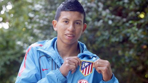 Kevin Stiven entrena con frecuencia con el primer equipo del Atlético de Madrid