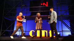 Mabel Rivera con Tito Rober y Jos ngel Campos en la segunda sesin de la seccin oficial