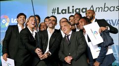 Tebas, en un acto de la Liga