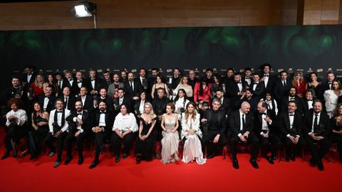 Fotografa de familia de todos los premiados.