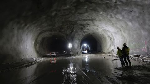 Obras de los tneles del tren al puerto exterior