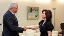 El comisario de Migraciones de la UE, Dimitris Avramopoulos, se reuni� este viernes en Madrid con la vicepresidenta Carmen Calvo