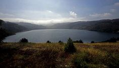 Vista del lago artificial de Meirama, que aportar� agua a Cecebre.