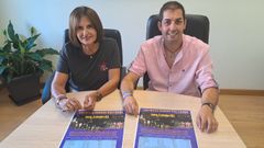 Ana Romero, t�cnica municipal de Deportes, y Eloy Sobrido, concejal de Deportes, presentaron la prueba.